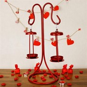 Подсвечник настольный кованый на две свечи 606-02-R - фото 62165