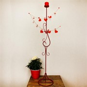 Подсвечник напольный кованый под одну свечу 607-00-R - фото 62171