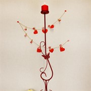 Подсвечник напольный кованый под одну свечу 607-00-R - фото 62172