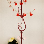 Подсвечник напольный кованый под одну свечу 607-00-R - фото 62173