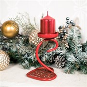 Подсвечник Сердце настольный на 1 свечу красный 607-019R - фото 62179