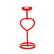 Подсвечник кованый на одну свечу красный 607-11-R - фото 62186