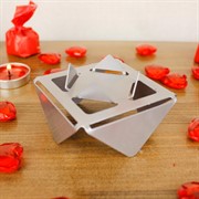 Подсвечник для одной свечи серебро металл 730-002S - фото 62231