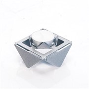 Подсвечник для одной свечи серебро металл 730-002S - фото 62235