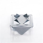 Подсвечник для одной свечи серебро металл 730-002S - фото 62236