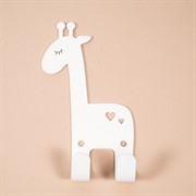 Крючок двойной для детских вещей Жираф металлический 702-007W - фото 62266