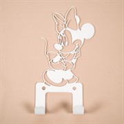 Крючок настенный для детских вещей металлический Минни Маус 702-012W - фото 62269