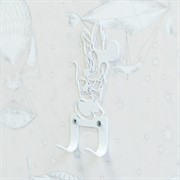 Крючок настенный для детских вещей металлический Минни Маус 702-012W - фото 62270