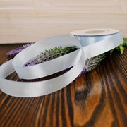 Лента атлас 15мм х 25 м К бело-голубая - фото 62320