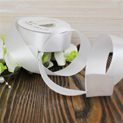 Лента атлас 25мм х 25 ярд К белая - фото 62337