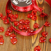 Лента полиэстер Романтик 25мм х 35ярд красный - фото 62350