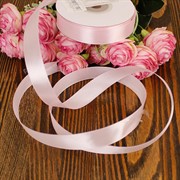 Лента атлас 15мм х 25 м К ледяной розовый - фото 62370