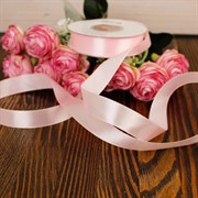 Лента атлас 15мм х 25 м К пудрово-розовый - фото 62372