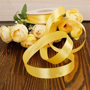 Лента атлас 15мм х 25 м К нежно-лютиковый - фото 62384