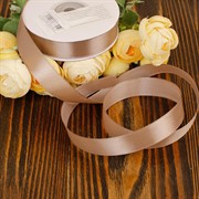 Лента атлас 15мм х 25 м К имбирное печенье - фото 62388