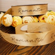 Лента полиэстер Романтик 25мм х 35ярд персиковый - фото 62403