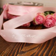 Лента полиэстер Романтик 25мм х 35ярд розовый - фото 62408