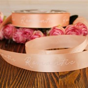 Лента полиэстер Романтик 25мм х 35ярд нежно-персиковый - фото 62410