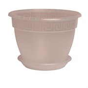 Горшок Антик 3,6л прозрачный с поддоном - фото 62527