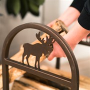 Дровница разборная малая Лось металл коричневая 103-214R-Br - фото 62644