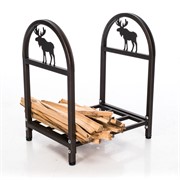 Дровница разборная малая Лось металл коричневая 103-214R-Br - фото 62646