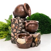 Фонтан декоративный для сада Кувшины у стены высота 50см U09202 - фото 62654