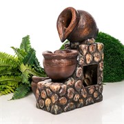 Фонтан декоративный для сада Кувшины у стены высота 50см U09202 - фото 62656