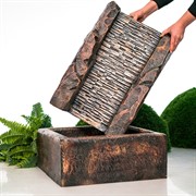 Фонтан садовый Мелодичный водопад стеклопластик высота 74см U09207 - фото 62661