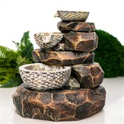 Фонтан декоративный для сада и дачи Чаши счастья высота 47см U09201 - фото 62666