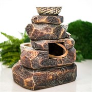 Фонтан декоративный для сада и дачи Чаши счастья высота 47см U09201 - фото 62668