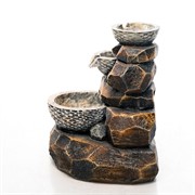 Фонтан декоративный для сада и дачи Чаши счастья высота 47см U09201 - фото 62669