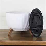 Кашпо РОМА ЭКО Jumper на ножках 33х22см 12,4л белый - фото 62737