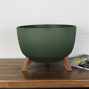 Кашпо РОМА ЭКО Jumper на ножках 33х22см 12,4л зеленый - фото 62742