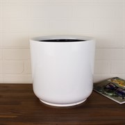 Горшок Дельта 25х23 9,8л белый с вкладкой - фото 62747