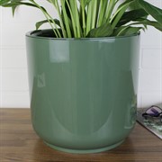 Горшок Дельта 25х23 9,8л нефрит с вкладкой - фото 62756