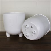 Горшок Фита 4,3л белый с вкладышем - фото 62802