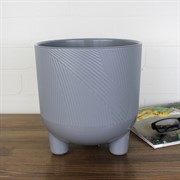 Горшок Фита 4,3л серый муссон с вкладышем - фото 62811