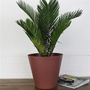 Кашпо Эко Конус 5,2л гранит с дренажным дном - фото 62813