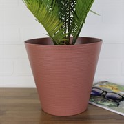 Кашпо Эко Конус 5,2л гранит с дренажным дном - фото 62814