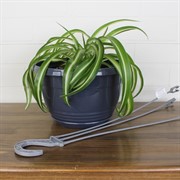 Горшок Глория 4,2л антрацит - фото 62843