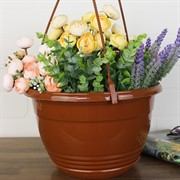 Кашпо Глория 4,2л терракот подвесное - фото 62854