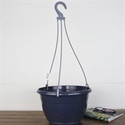 Горшок Глория 6л антрацит - фото 62859