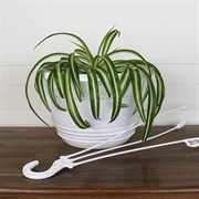 Горшок Глория 6л белый - фото 62860