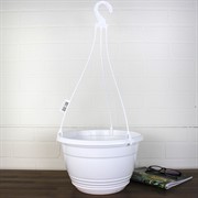 Горшок Глория 6л белый - фото 62863