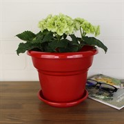 Горшок Милано 3,2л бордо/красный - фото 62874