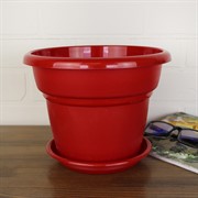 Горшок Милано 3,2л бордо/красный - фото 62875