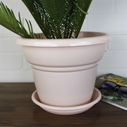 Горшок Милано 4,5л пудра - фото 62879