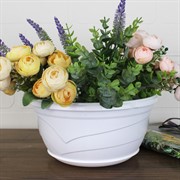 Горшок Венеция 2,75л белый подвесной - фото 62890