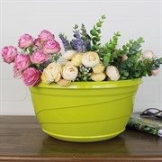 Горшок Венеция 6л фисташковый подвесной - фото 62912