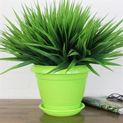 Горшок Фестона 3,3л зелёный с поддоном - фото 62922